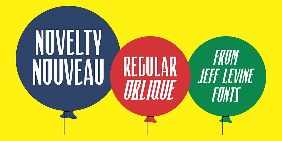 NOVELTY NOUVEAU JNL by Jeff Levine Fonts — Decorative Font