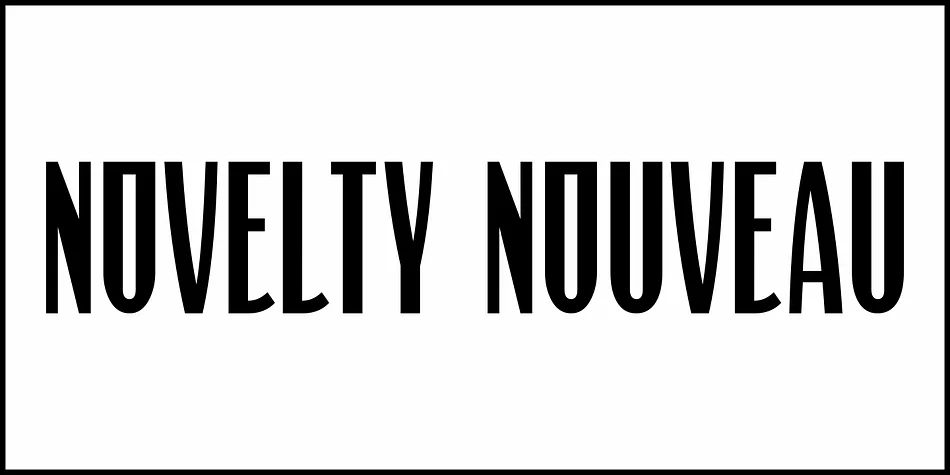 NOVELTY NOUVEAU JNL by Jeff Levine Fonts — Decorative Font — thumbnail 2