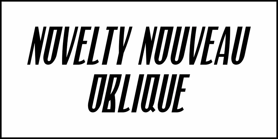 NOVELTY NOUVEAU JNL by Jeff Levine Fonts — Decorative Font — thumbnail 4