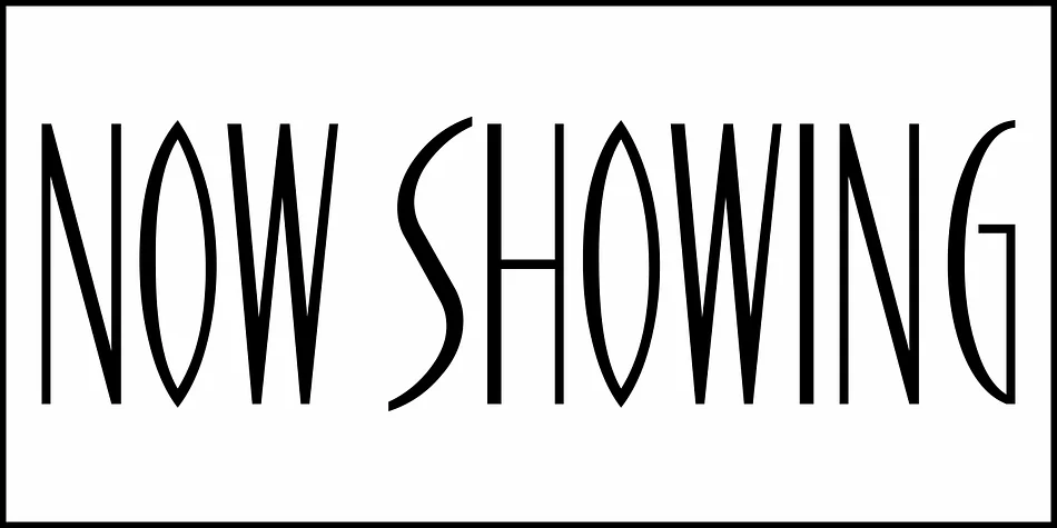 NOW SHOWING JNL by Jeff Levine Fonts — Decorative Font — thumbnail 2