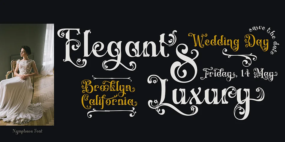 Nymphaea by TypeClassHeroes — Decorative Font — thumbnail 5