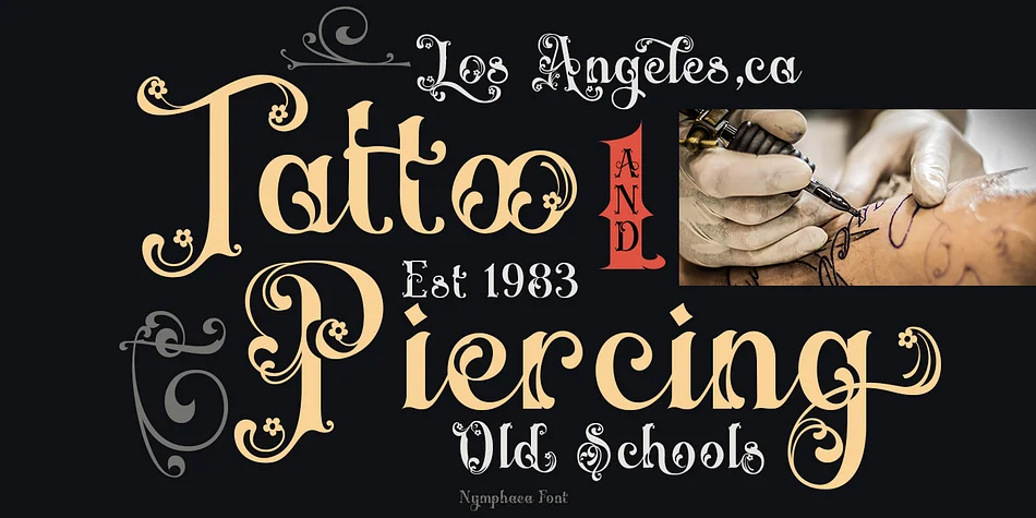 Nymphaea by TypeClassHeroes — Decorative Font — thumbnail 8