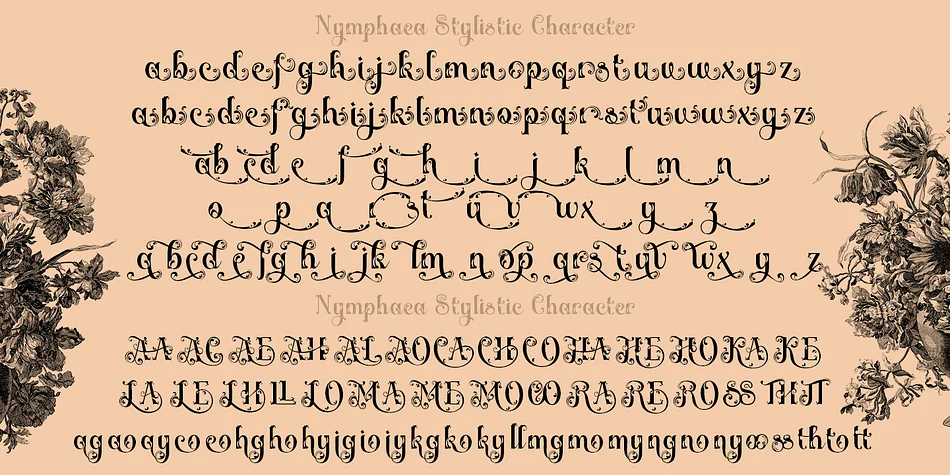 Nymphaea by TypeClassHeroes — Decorative Font — thumbnail 9