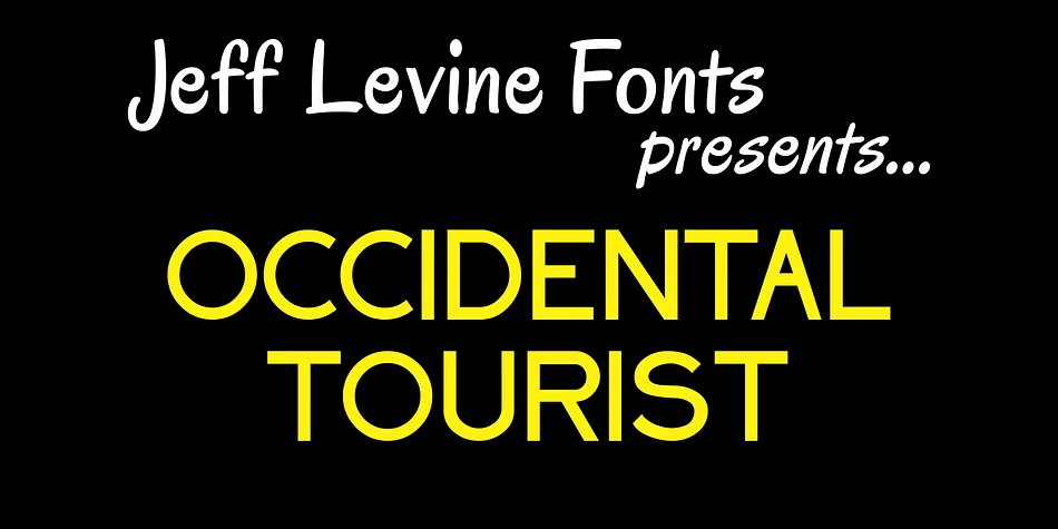 OCCIDENTAL TOURIST JNL by Jeff Levine Fonts — Display Font