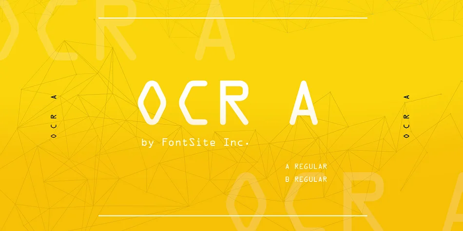 OCR A by FontSite Inc. โ Decorative Font