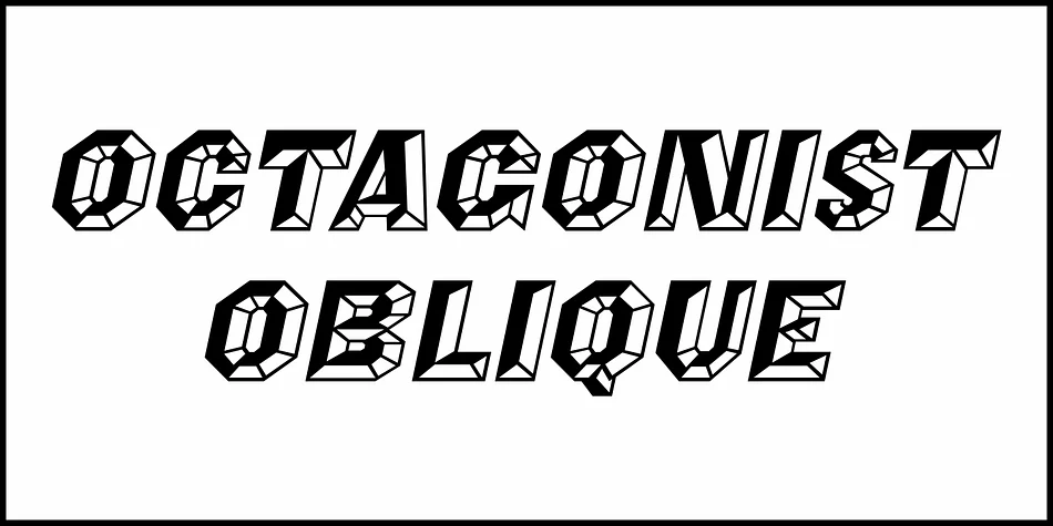OCTAGONIST JNL by Jeff Levine Fonts — Display Font — thumbnail 4