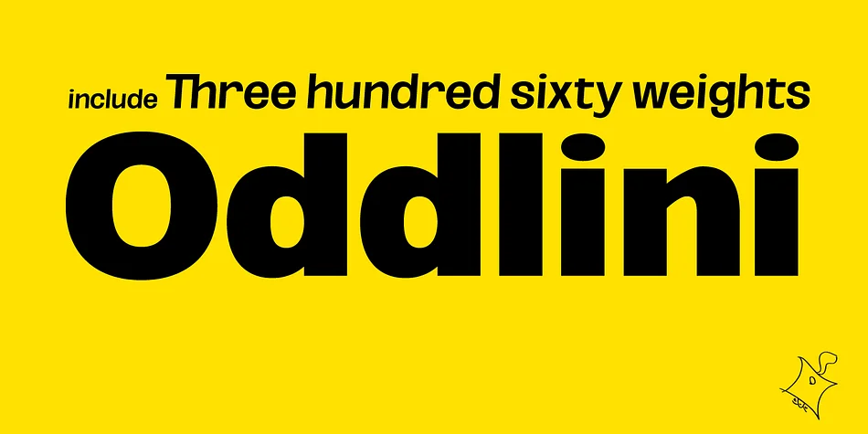 Oddlini by sugargliderz — Display Font