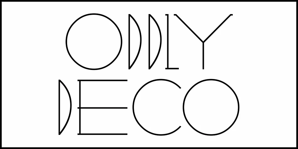ODDLY DECO JNL by Jeff Levine Fonts — Decorative Font — thumbnail 2