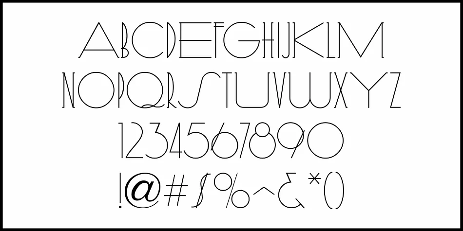 ODDLY DECO JNL by Jeff Levine Fonts — Decorative Font — thumbnail 3