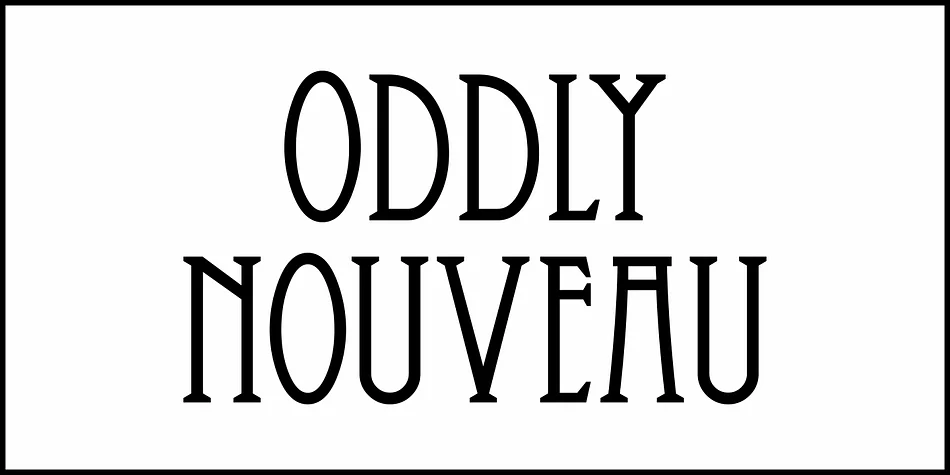 ODDLY NOUVEAU JNL by Jeff Levine Fonts — Decorative Font — thumbnail 2