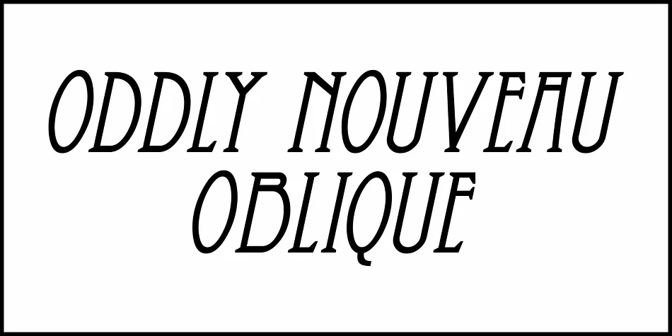 ODDLY NOUVEAU JNL by Jeff Levine Fonts — Decorative Font — thumbnail 4