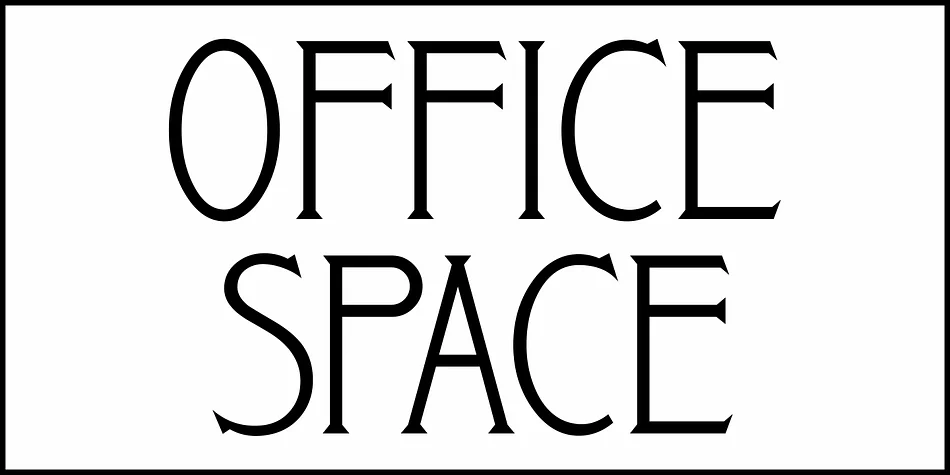 OFFICE SPACE JNL by Jeff Levine Fonts — Decorative Font — thumbnail 3