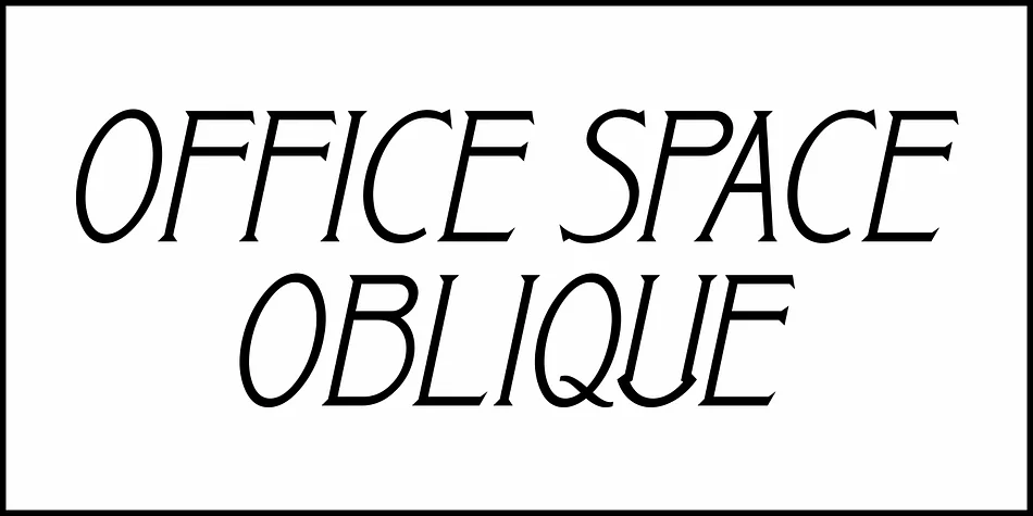 OFFICE SPACE JNL by Jeff Levine Fonts — Decorative Font — thumbnail 4