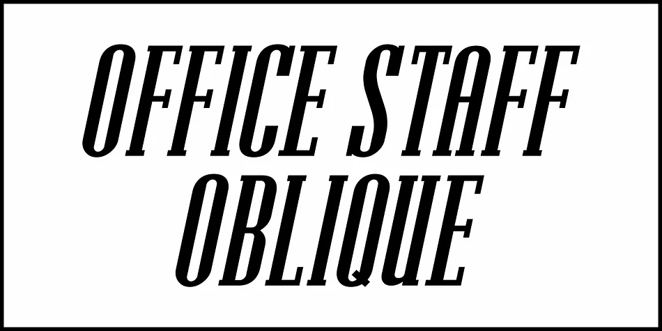OFFICE STAFF JNL by Jeff Levine Fonts — Decorative Font — thumbnail 4