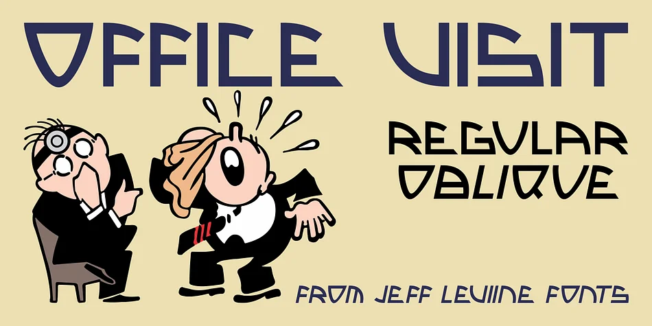 OFFICE VISIT JNL by Jeff Levine Fonts — Display Font
