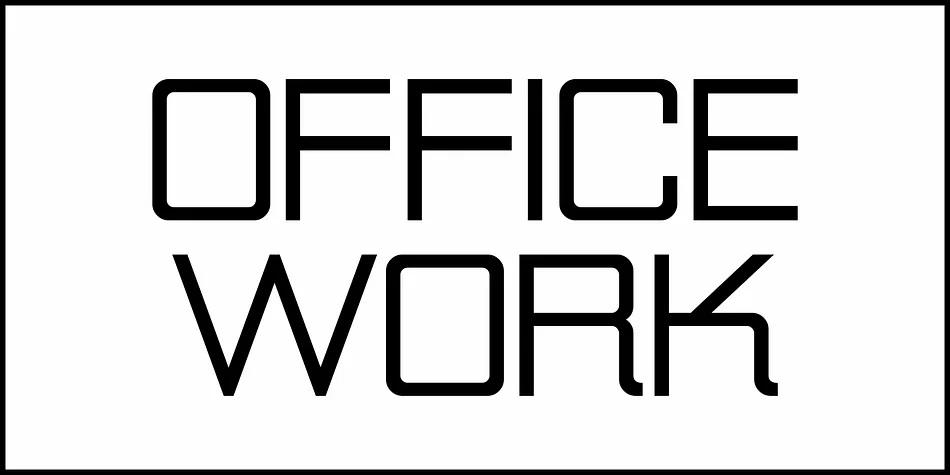OFFICE WORK JNL by Jeff Levine Fonts — Display Font — thumbnail 2