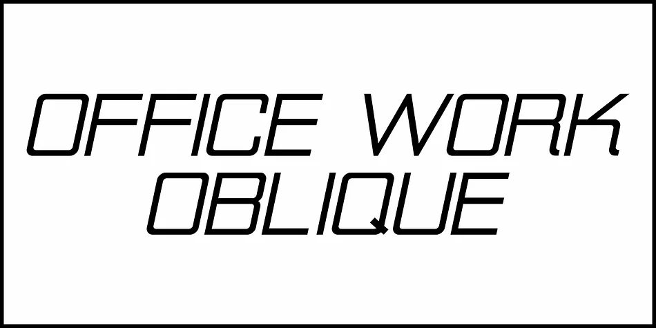 OFFICE WORK JNL by Jeff Levine Fonts — Display Font — thumbnail 4