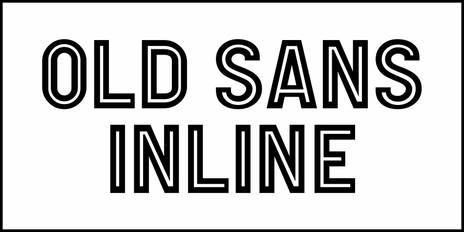 OLD SANS INLINE JNL by Jeff Levine Fonts — Display Font — thumbnail 2