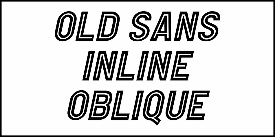 OLD SANS INLINE JNL by Jeff Levine Fonts — Display Font — thumbnail 4