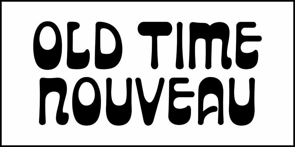 OLD TIME NOUVEAU JNL by Jeff Levine Fonts — Decorative Font — thumbnail 2