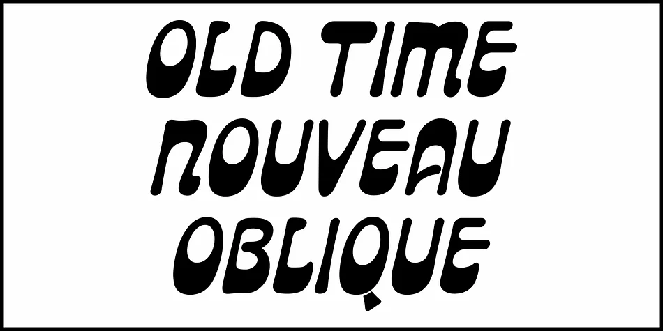 OLD TIME NOUVEAU JNL by Jeff Levine Fonts — Decorative Font — thumbnail 4