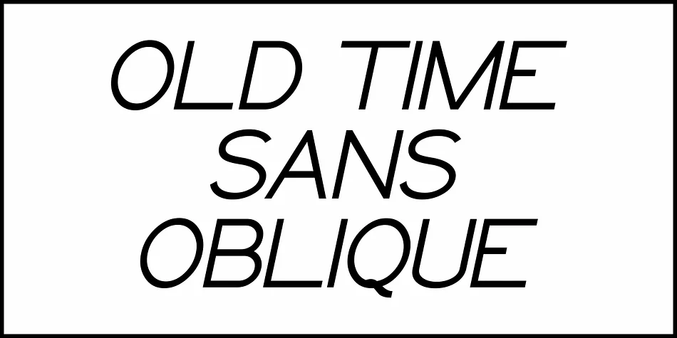 OLD TIME SANS JNL by Jeff Levine Fonts — Display Font — thumbnail 4