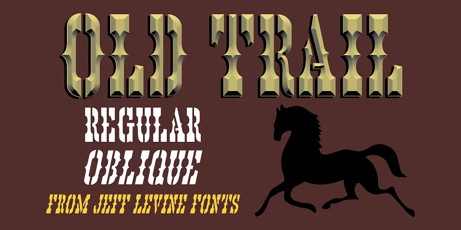 OLD TRAIL JNL by Jeff Levine Fonts β Decorative Font