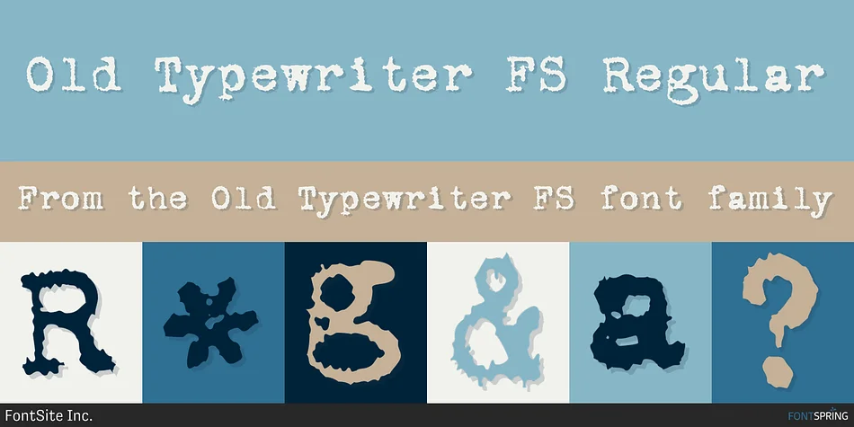 Old Typewriter FS by FontSite Inc. — Decorative Font