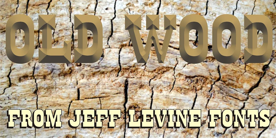 OLD WOOD JNL by Jeff Levine Fonts — Decorative Font