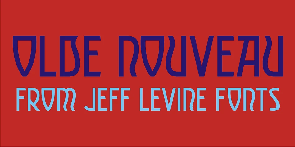 OLDE NOUVEAU JNL by Jeff Levine Fonts — Decorative Font