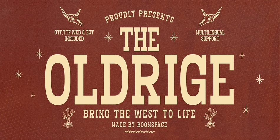 Oldridge by roomspace — Decorative Font