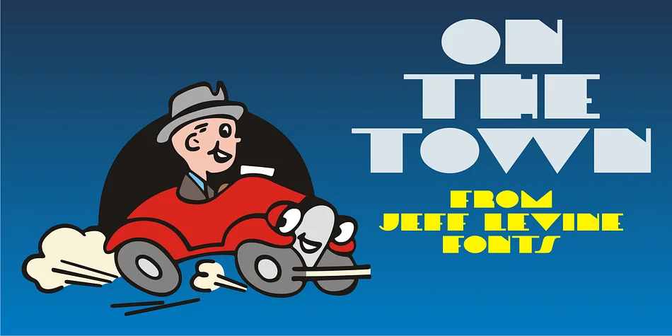 ON THE TOWN JNL by Jeff Levine Fonts — Decorative Font