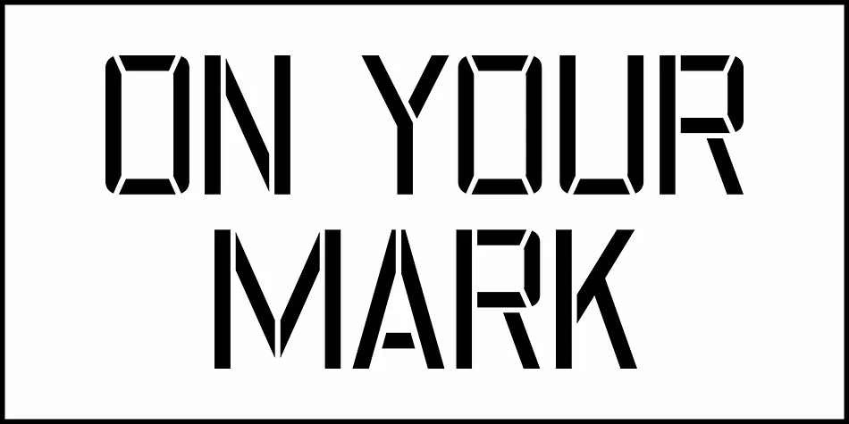ON YOUR MARK JNL by Jeff Levine Fonts — Display Font — thumbnail 2
