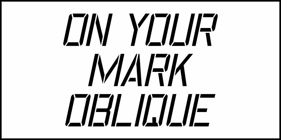 ON YOUR MARK JNL by Jeff Levine Fonts — Display Font — thumbnail 4