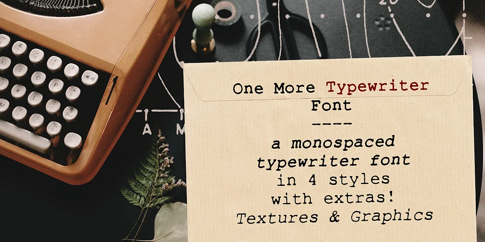 One More Typewriter by Ana's Fonts — Decorative Font