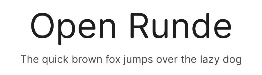Open Runde