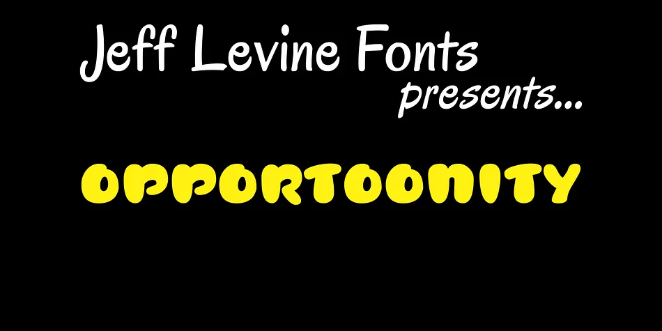 OPPORTOONITY JNL by Jeff Levine Fonts — Display Font