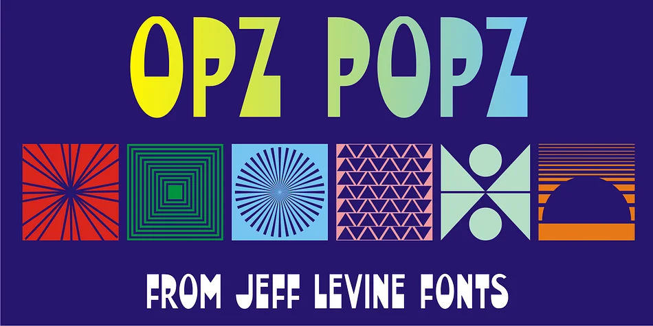 Opz Popz JNL by Jeff Levine Fonts — Dingbats Font