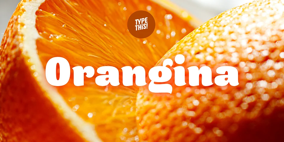 Orangina by TypeThis!Studio — Display Font