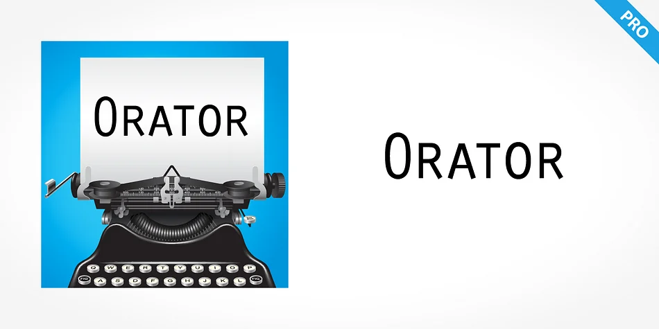 Orator Pro by SoftMaker — Decorative Font