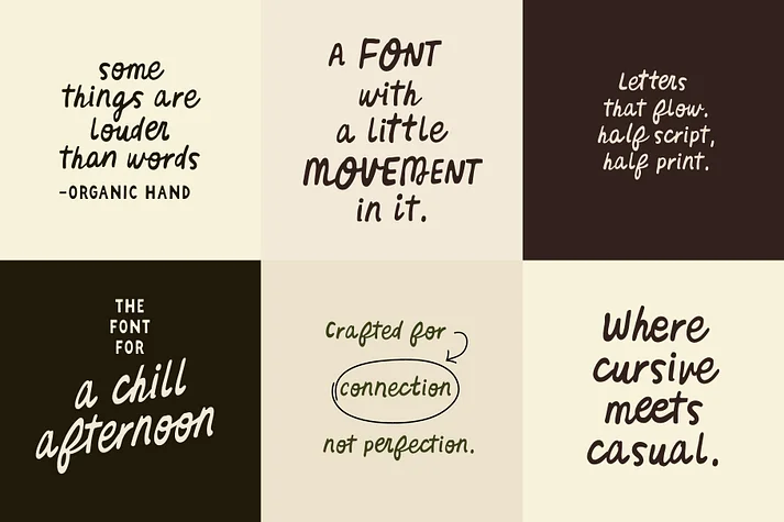 Organic Hand by Studio Funshop — Display Font — thumbnail 2