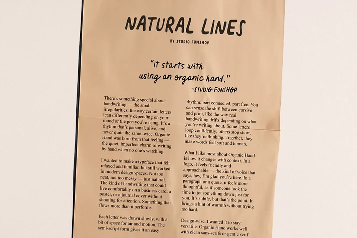 Organic Hand by Studio Funshop — Display Font — thumbnail 6