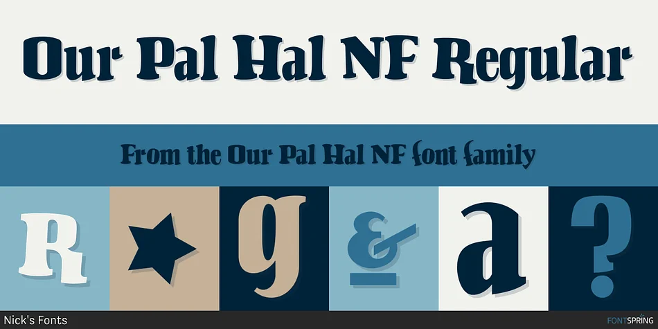 Our Pal Hal NF by Nick's Fonts — Display Font