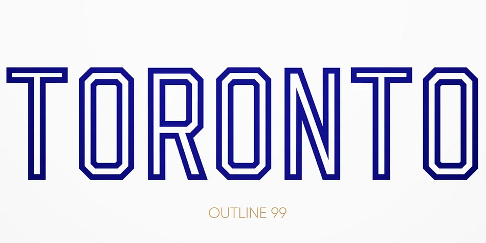 Outline 99 by Jonathan Swinn — Display Font — thumbnail 3