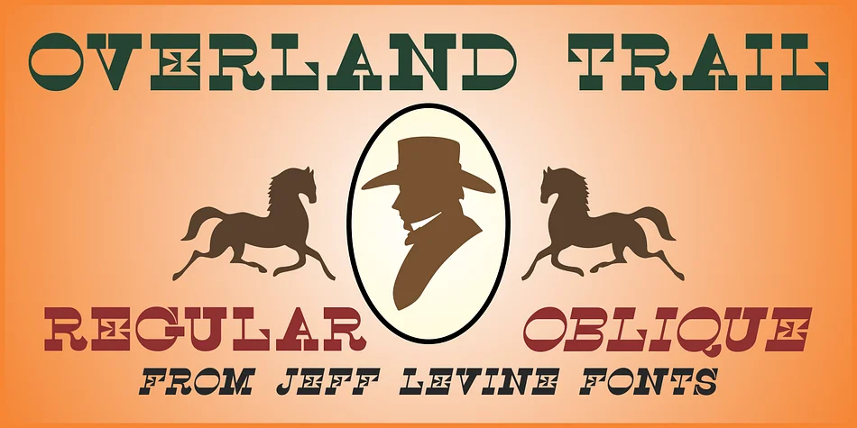 OVERLAND TRAIL JNL by Jeff Levine Fonts — Decorative Font