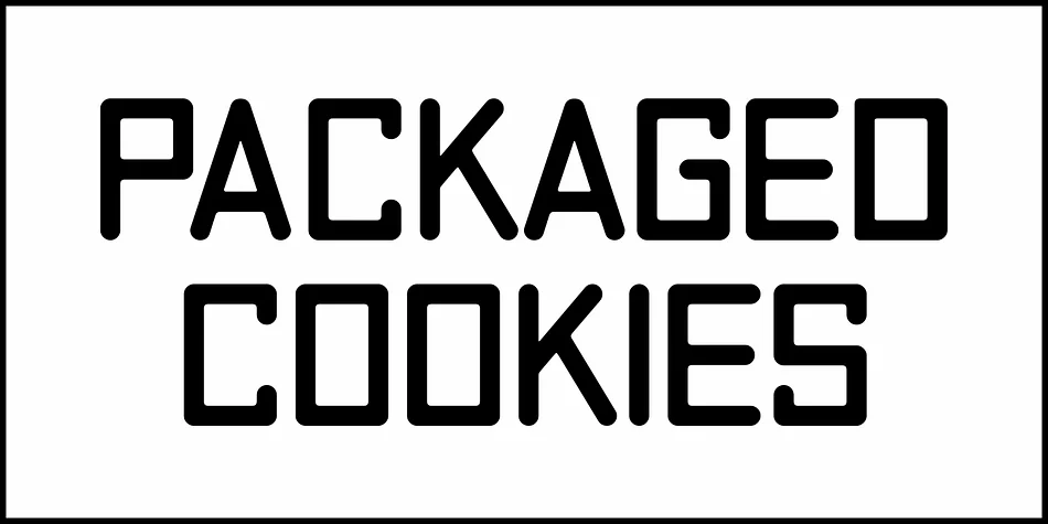 PACKAGED COOKIES JNL by Jeff Levine Fonts — Display Font — thumbnail 2