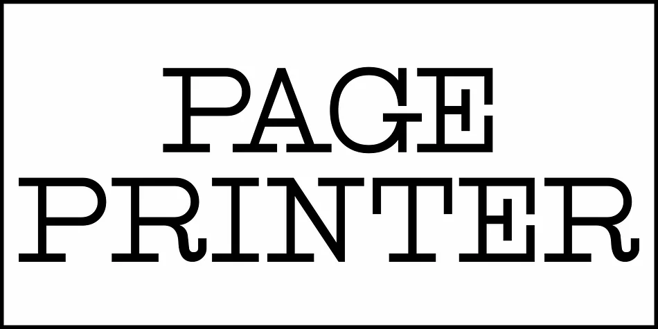 PAGE PRINTER JNL by Jeff Levine Fonts — Decorative Font — thumbnail 2