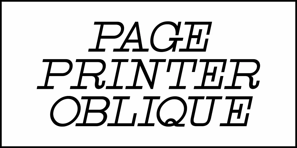 PAGE PRINTER JNL by Jeff Levine Fonts — Decorative Font — thumbnail 4