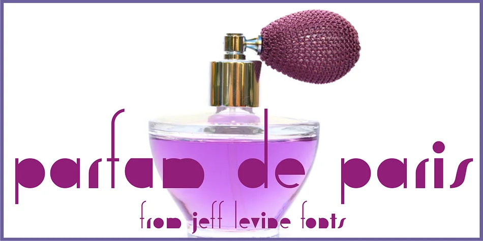 PARFUM DE PARIS JNL by Jeff Levine Fonts — Decorative Font