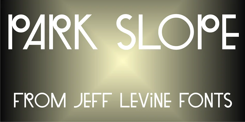 PARK SLOPE JNL by Jeff Levine Fonts — Decorative Font